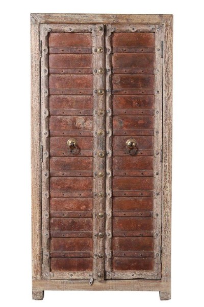 Unieke 2-deurs in sloophout, India, vintage - vintage meubels te koop tegen zeer prijzen. - Teak Paleis