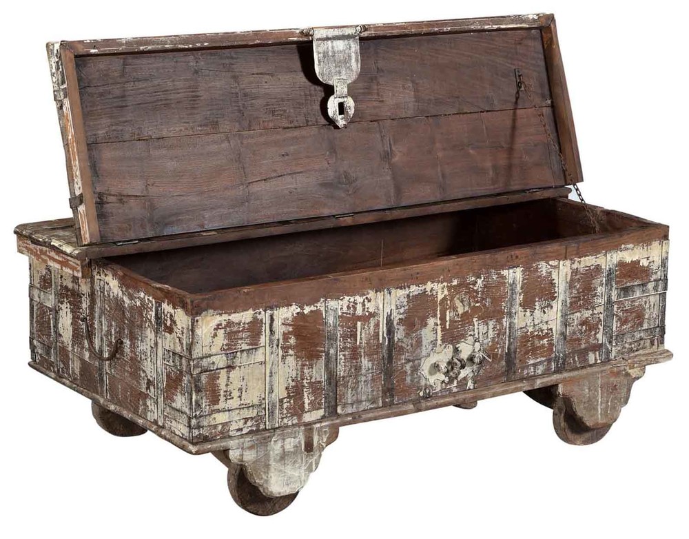 Shipley Doe het niet Beperken Vintage grote kist in recycled hout, Nederland brocante - te koop brocante  meubels tegen goedkope en lage prijzen - Teak Paleis